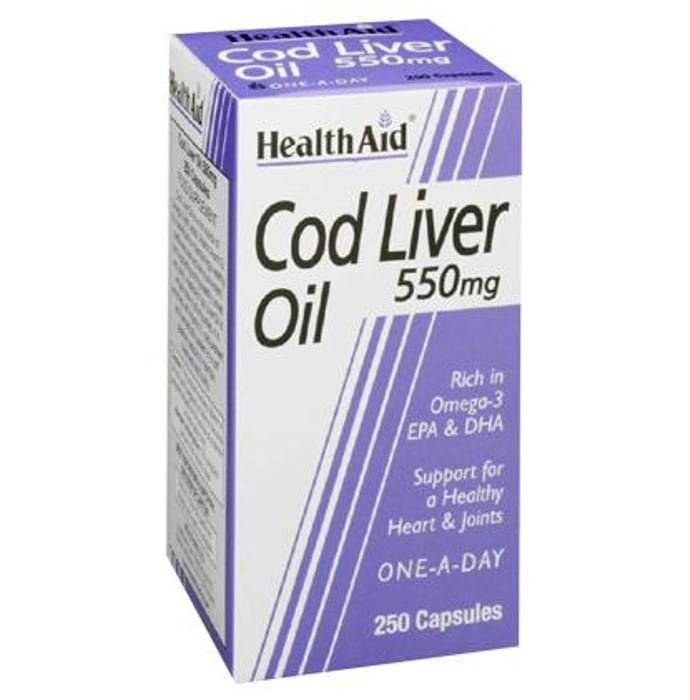 Healthaid Cod Liver Oil 550mg Capsule - Classic Derma