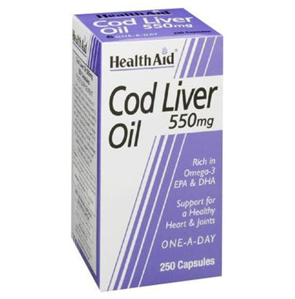 Healthaid Cod Liver Oil 550mg Capsule - Classic Derma