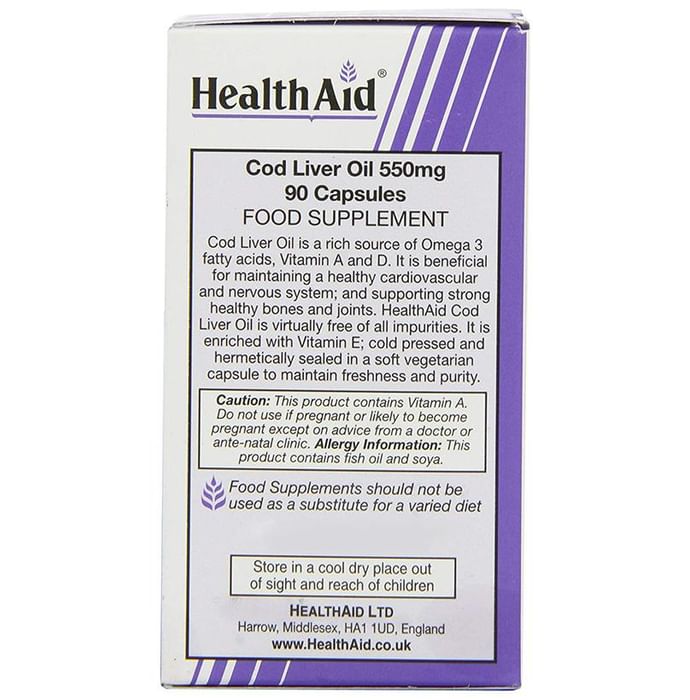 Healthaid Cod Liver Oil 550mg Capsule