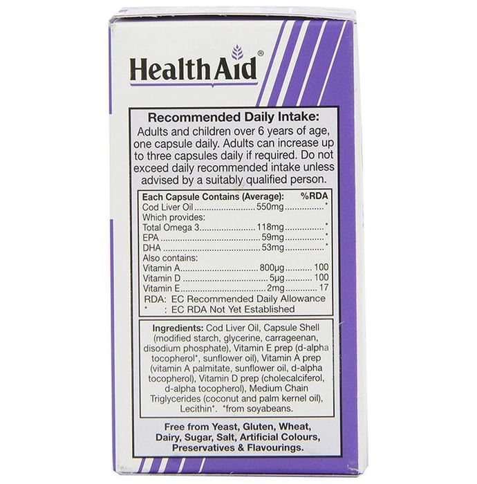 Healthaid Cod Liver Oil 550mg Capsule
