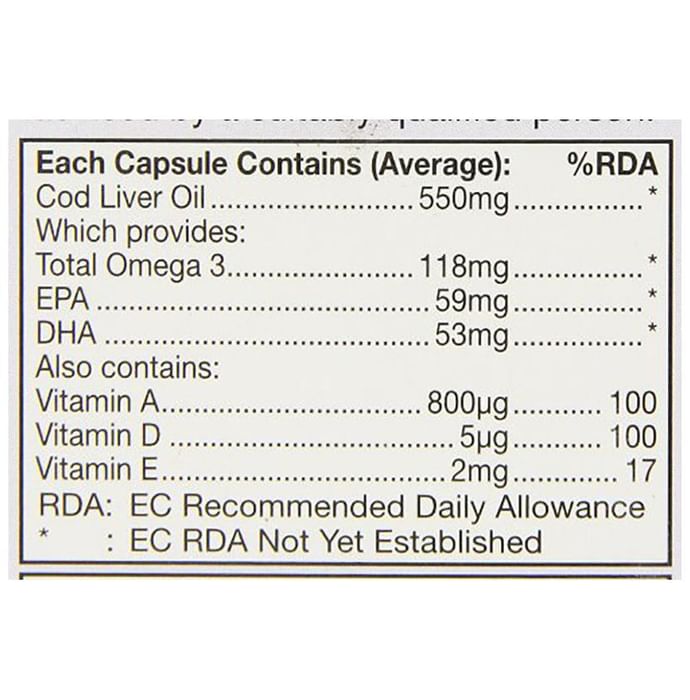 Healthaid Cod Liver Oil 550mg Capsule