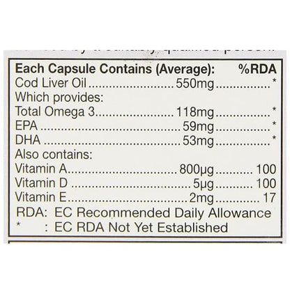 Healthaid Cod Liver Oil 550mg Capsule