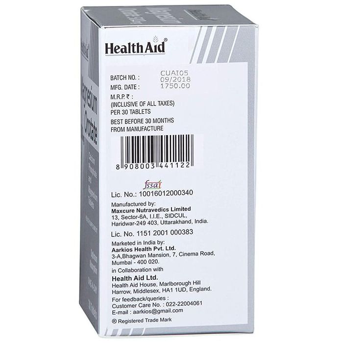 Healthaid Magnesium Orotate 500mg Tablet
