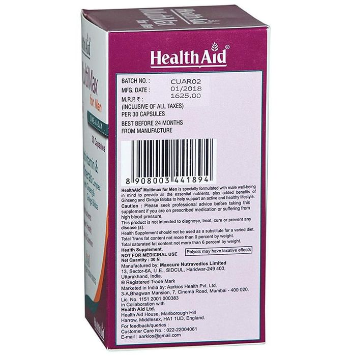 Healthaid Multimax Men Multivitamin Capsule