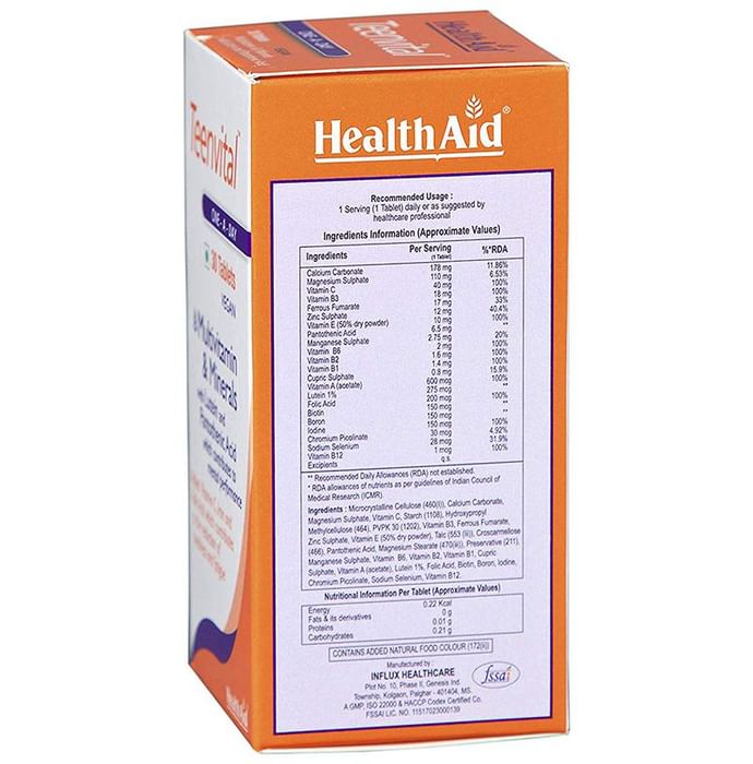 Healthaid Teenvital Multivitamin & Minerals Tablet