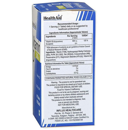 Healthaid Vitamin D 500IU Tablet