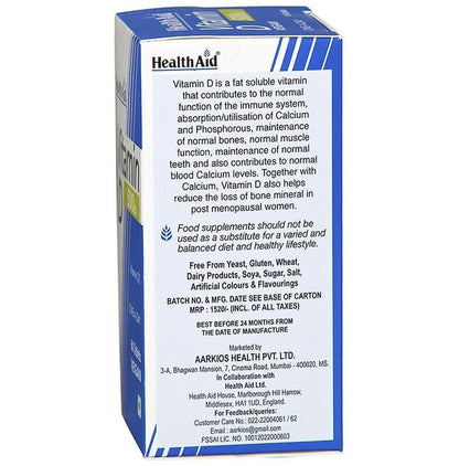 Healthaid Vitamin D 500IU Tablet
