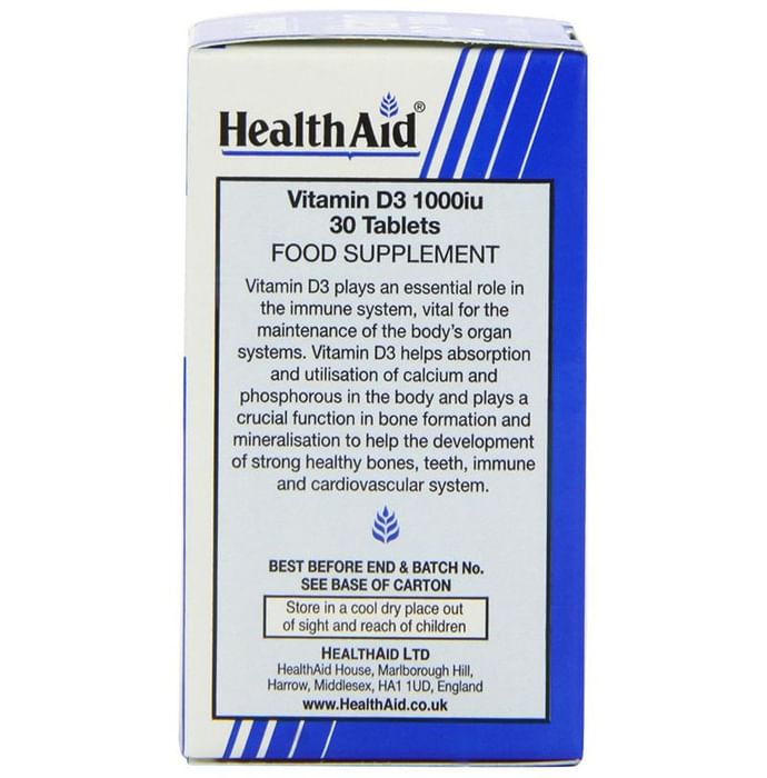 Healthaid Vitamin D3 1000IU Tablet