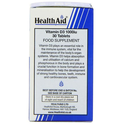 Healthaid Vitamin D3 1000IU Tablet