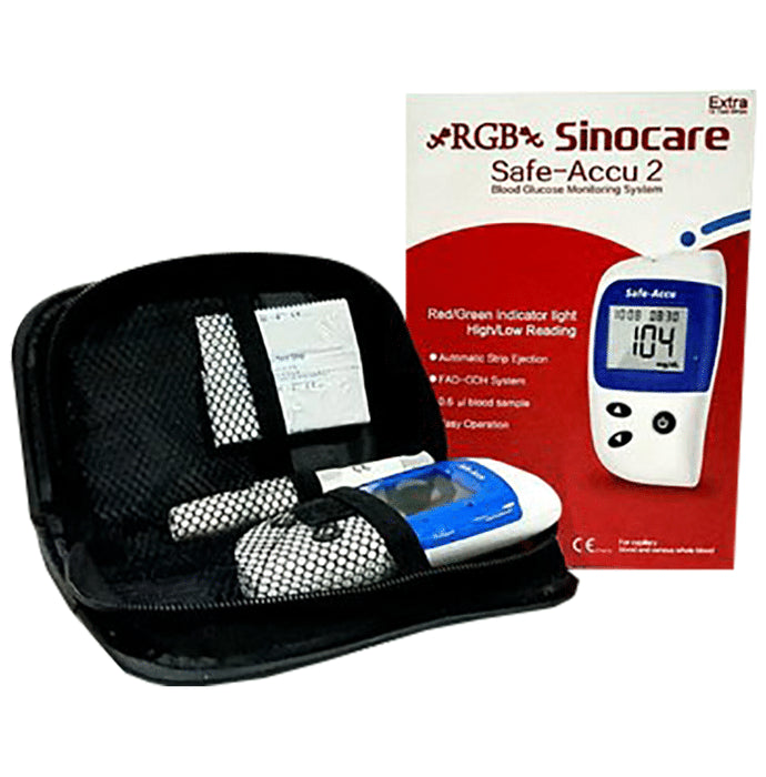 RGB Sinocare Safe-Accu 2 Blood Glucose Monitoring System | Blood Glucose Monitors - Classic Derma