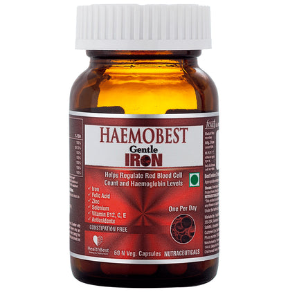 HealthBest Haemobest Gentle Iron Veg Capsule