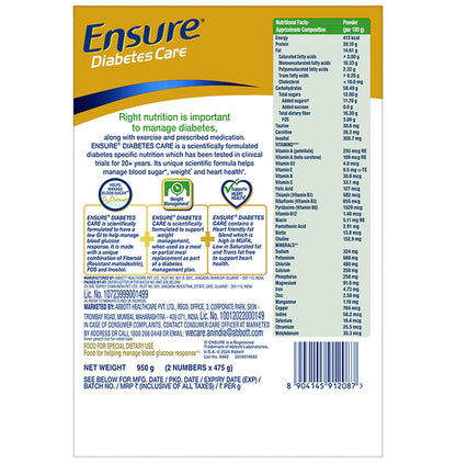 Ensure Diabetes Care Specialized Nutrition Drink Vanilla Delight