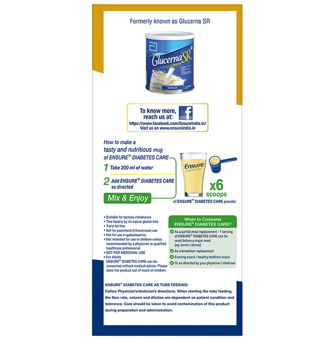 Ensure Diabetes Care Specialized Nutrition Drink Vanilla Delight