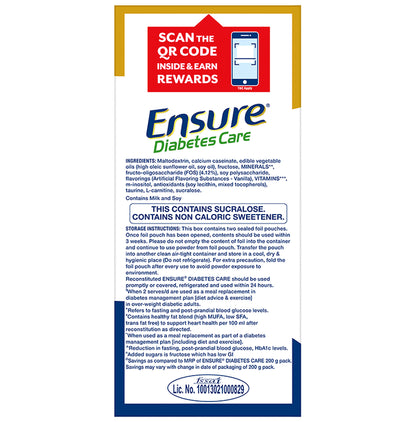 Ensure Diabetes Care Specialized Nutrition Drink Vanilla Delight