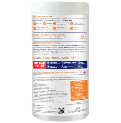 Healthkart Gritzo SuperMilk Personalized Protein & Nutritional Drink Weight+ for 7-12 Yrs Weight+ Powder