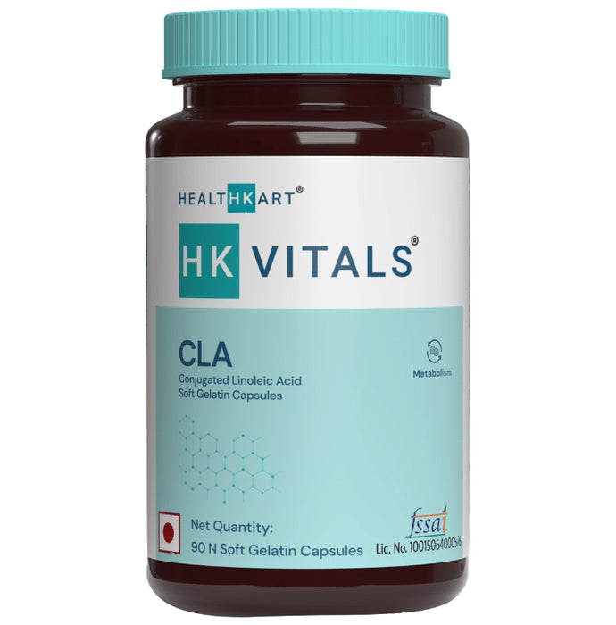 Healthkart HK Vitals CLA (Conjugated Linoleic Acid) 1000mg for Metabolism | Soft Gelatin Capsule - Classic Derma