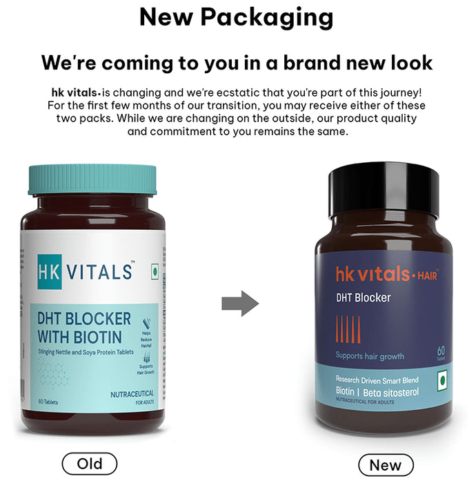 Healthkart HK Vitals DHT Blocker with Biotin | For Hair Health | Tablet