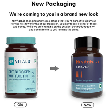Healthkart HK Vitals DHT Blocker with Biotin | For Hair Health | Tablet