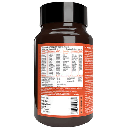 Healthkart HK Vitals Multivitamin with Probiotics for Energy, Immunity & Gut Health | Tablet