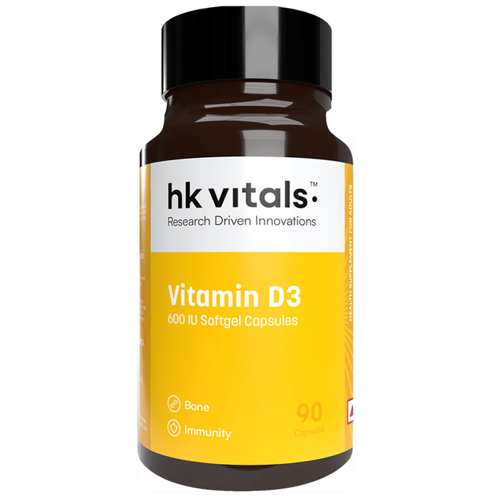 Healthkart HK Vitals Vitamin D3 for Bones, Immunity & Muscles | Soft Gelatin Capsule - Classic Derma