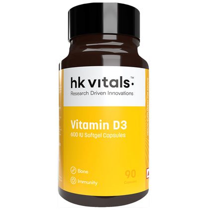 Healthkart HK Vitals Vitamin D3 for Bones, Immunity & Muscles | Soft Gelatin Capsule - Classic Derma