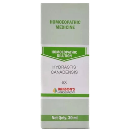 Bakson's Homeopathy Hydrastis Canadensis Dilution 6X - Classic Derma