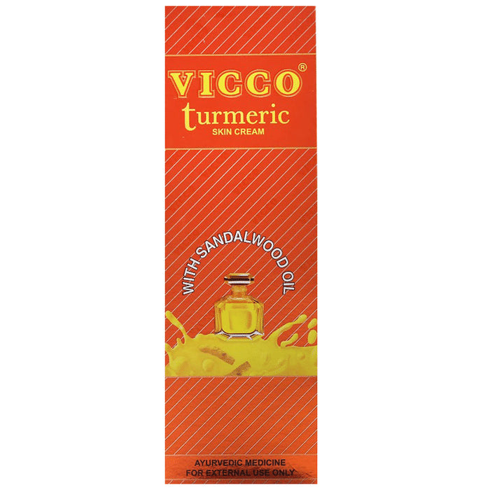 Vicco Turmeric Skin Cream with Sandalwood Oil | Ayurvedic Face Care - Classic Derma