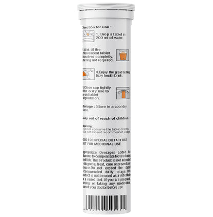 HealthVit Apple Cider Vinegar with The Mother Effervescent Tablet Green Apple Sugar Free