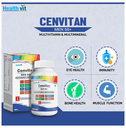 HealthVit Centivan Men 50+ Multivitamin & Multimineral Tablet
