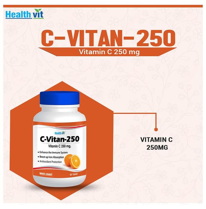 HealthVit C-Vitan 250 Vitamin C 250mg Orange Tablet