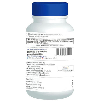 HealthVit C-Vitan-N Natural Vitamin C and Zinc 1000mg Tablet