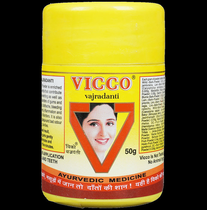 Vicco Vajradanti Tooth Powder | For Healthy Teeth & Gums - Classic Derma