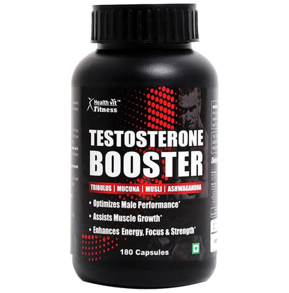 HealthVit Testosterone Booster Capsule | Supports Muscle Growth, Energy, Focus & Strength - Classic Derma