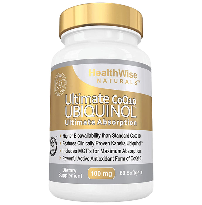 Healthwise Naturals Ultimate CoQ10 Ubiquinol Softgel - Classic Derma