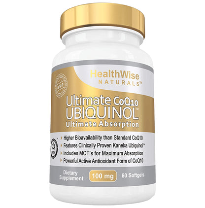 Healthwise Naturals Ultimate CoQ10 Ubiquinol Softgel - Classic Derma