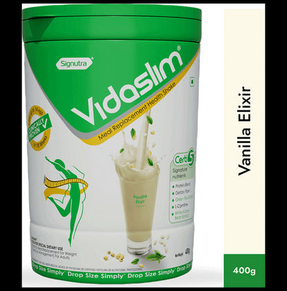 Vidaslim Meal Replacement for Weight Management Powder Vanilla Elixir