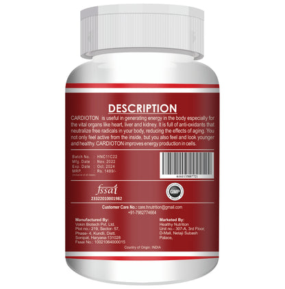 Healthy Nutrition Cardioton for Heart Health, BP & Blood Circulation | Capsule