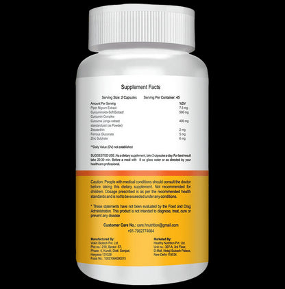 Healthy Nutrition Turmeric Curcumin Capsule (90 Each)
