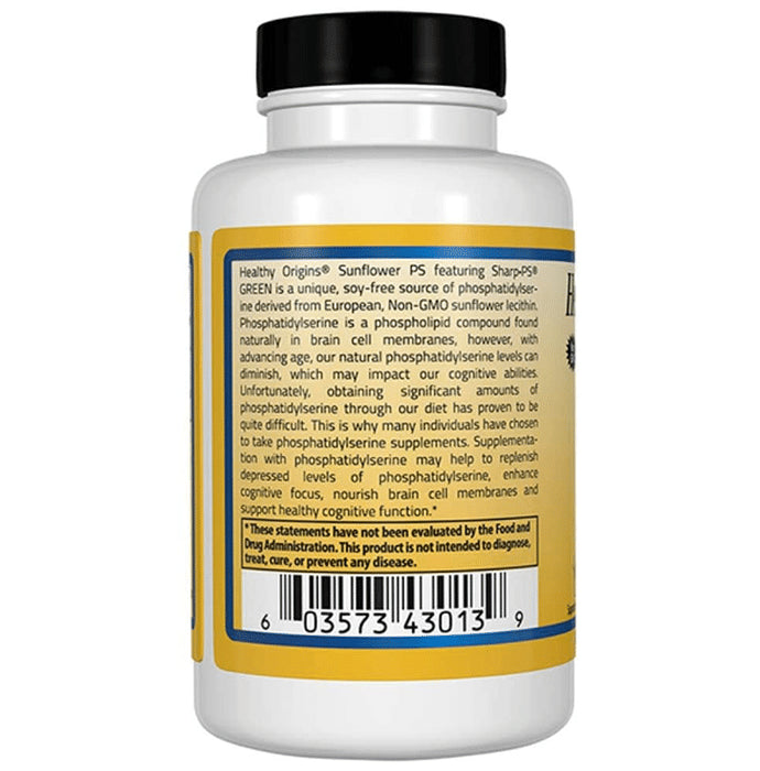 Healthy Origins Sunflower Ps-Phosphatidylserine 100mg Softgel