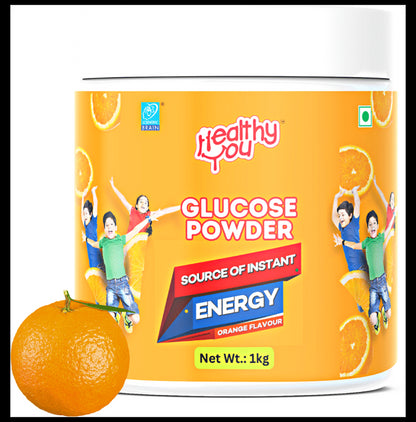 Healthy You Glucose Instant Drink with Vitamin C Orange Powder