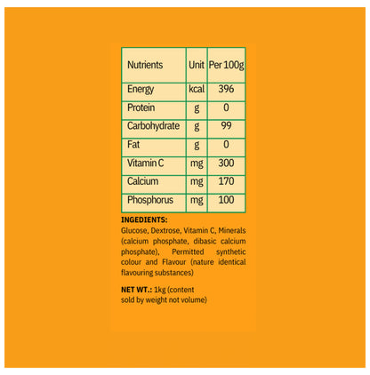 Healthy You Glucose Instant Drink with Vitamin C Orange Powder