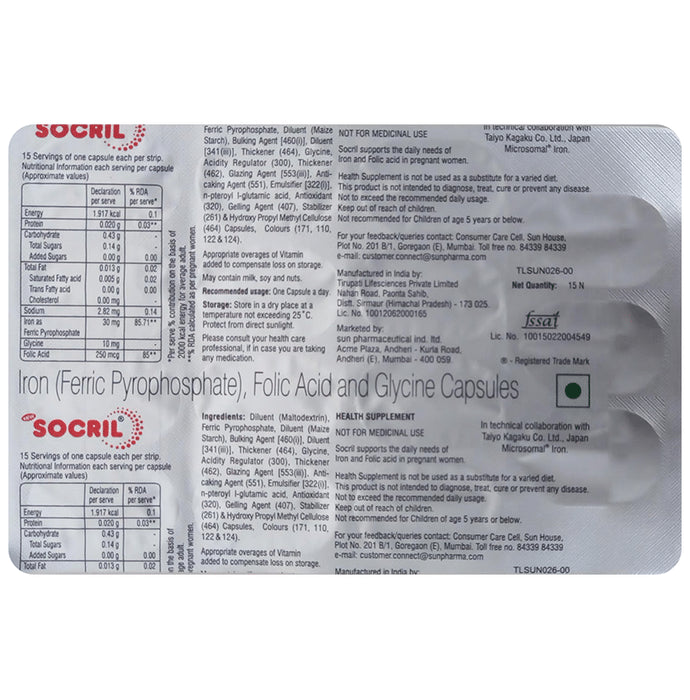 New Socril Capsule - Classic Derma