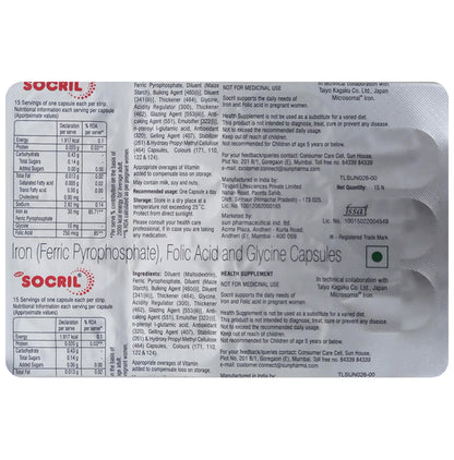 New Socril Capsule - Classic Derma