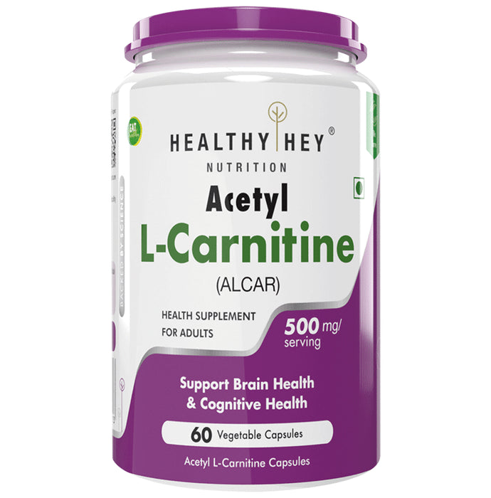 HealthyHey Acetyl L-Carnitine (ALCAR) Vegetable Capsule - Classic Derma