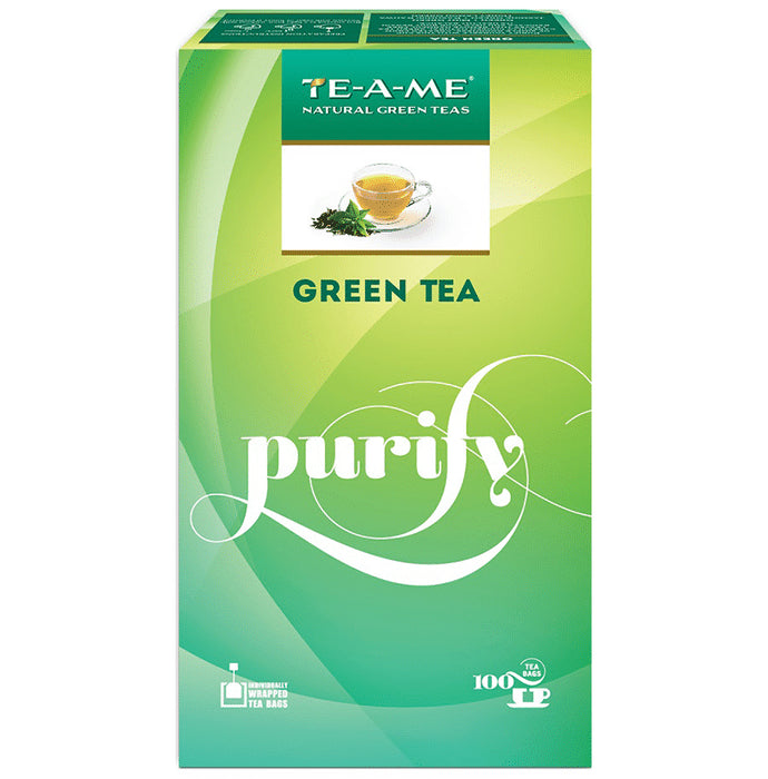 TE-A-ME Green Tea Bags (100 Each) - Classic Derma