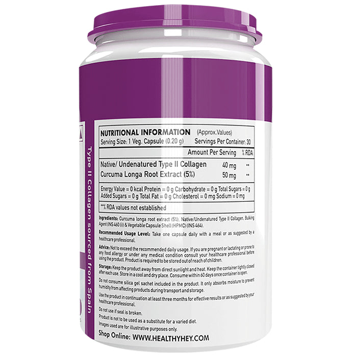 HealthyHey NTC II Native Type II Collagen Capsule