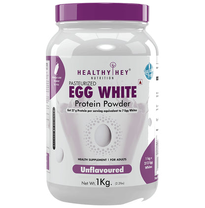 HealthyHey Nutrition Pasteurized Egg White Protein Powder Unflavoured - Classic Derma