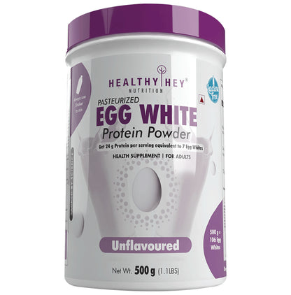 HealthyHey Nutrition Pasteurized Egg White Protein Powder Unflavoured - Classic Derma