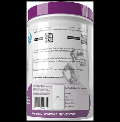 HealthyHey Nutrition Pasteurized Egg White Protein Powder Unflavoured