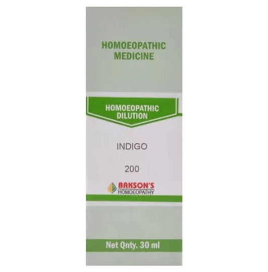 Bakson's Homeopathy Indigo Dilution 200 - Classic Derma